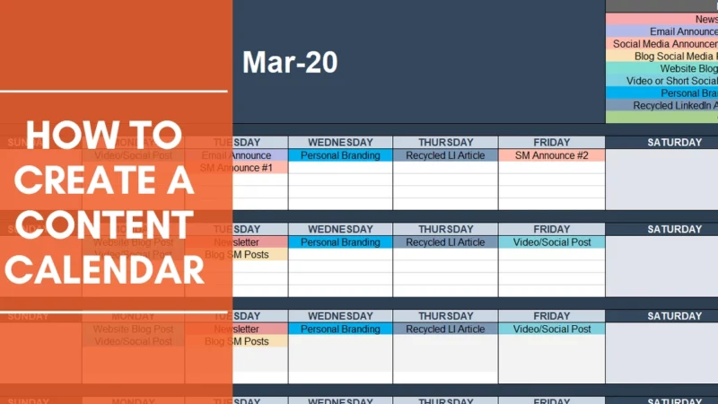 تقويم المحتوى create content calendar